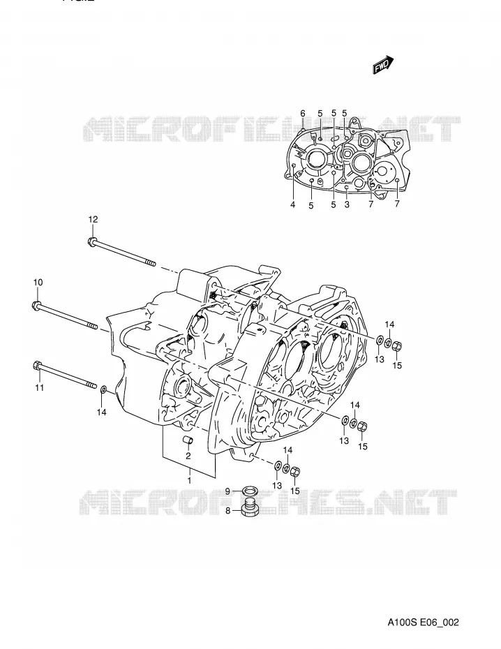 CASING Suzuki MOTO 100 A100 1994  A100R(E6)