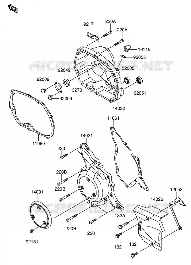 CASING Suzuki MOTO 110 DR-Z 2004  DR-Z110K4(E21)