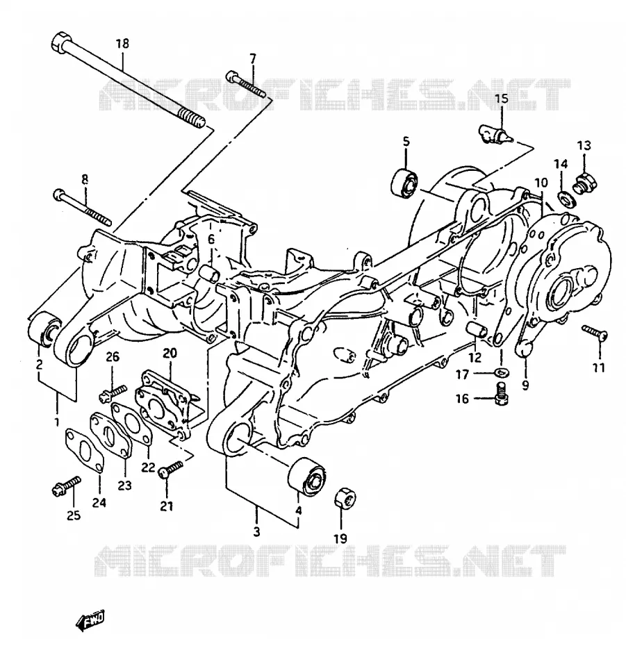 CASING Suzuki SCOOTER 50 CP 1985  CP50CHF