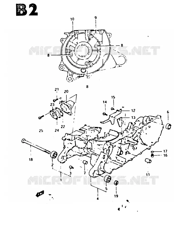 CASING Suzuki SCOOTER 50 CS 1983  CS50D(Z/D)
