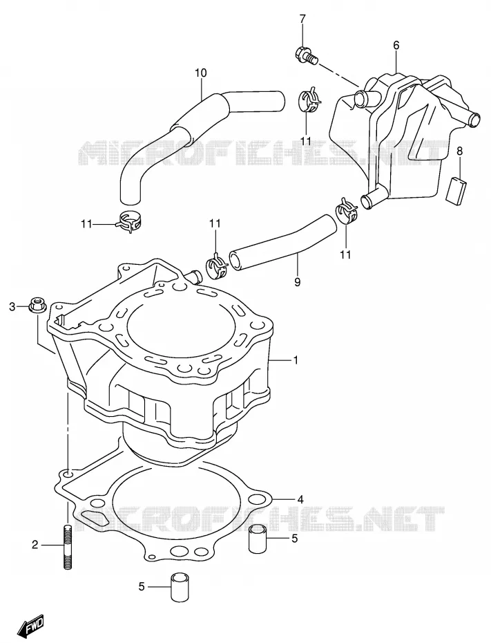 CILINDER Suzuki MOTO 400 DR-Z 2004  DR-Z400SK4(E3/E28)