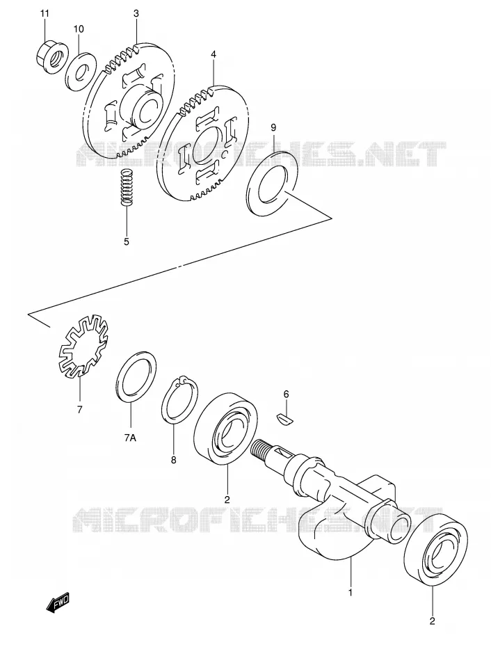 CRANK BALANCER Suzuki SCOOTER 400 BURGMAN 2006  AN400SK6(E2)