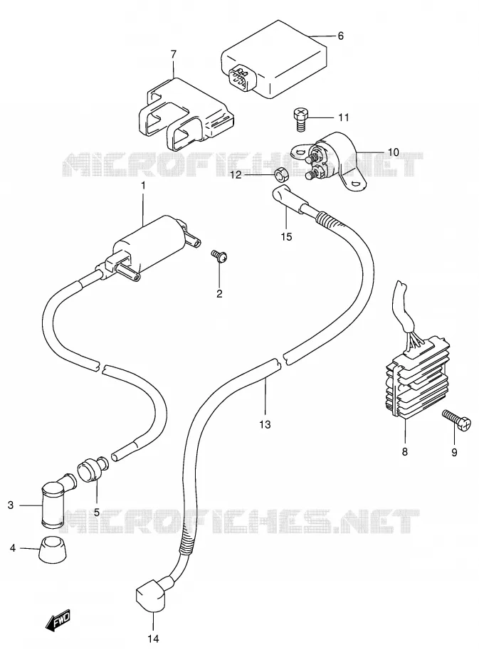 ELEKTRISCH Suzuki MOTO 125 DF 1999  DF125EX(E4)