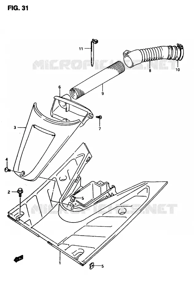 FOOTREST Suzuki SCOOTER 50 AP 2007  AP50R7(T/7/V)