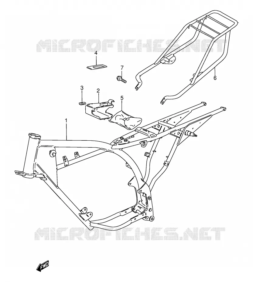 FRAME Suzuki MOTO 115 AP 1999  AX115X(E71)