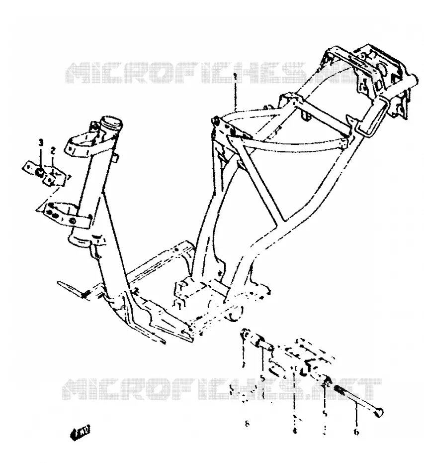 FRAME Suzuki SCOOTER 50 ADDRESS 1994  AH50R(N/R)