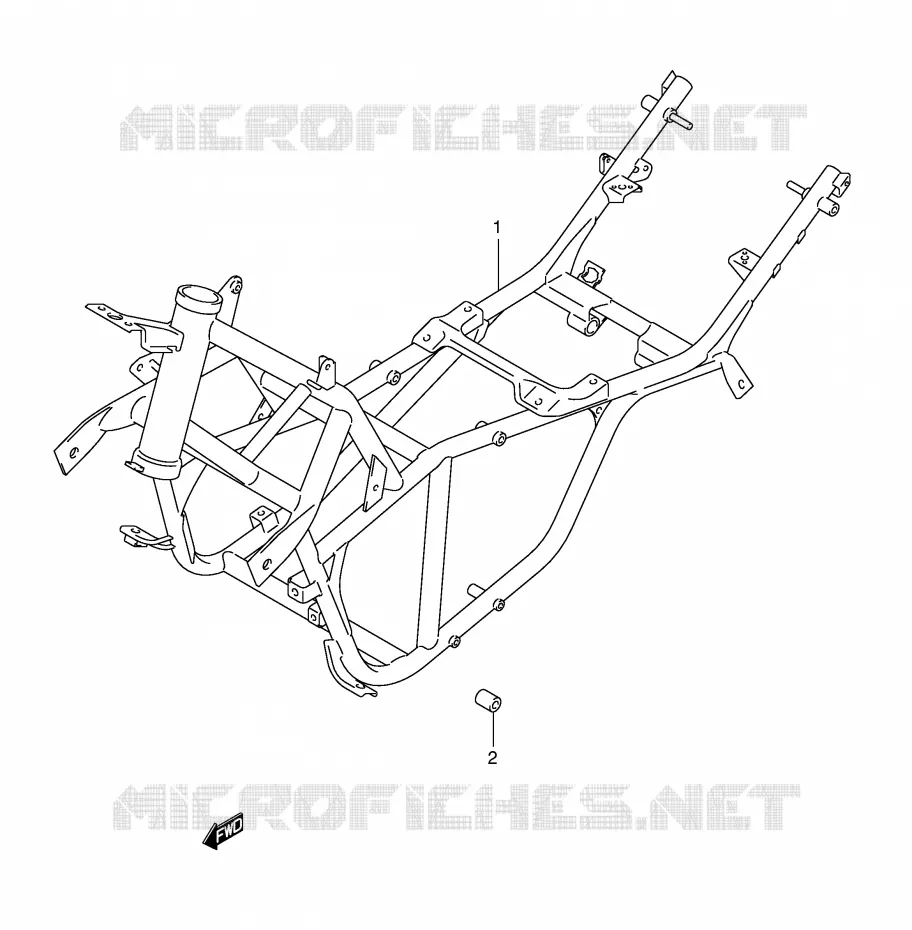 FRAME Suzuki SCOOTER 650 BURGMAN 2003  AN650LK3(E2)