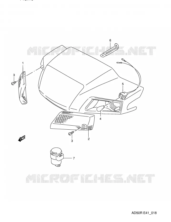FRONT INDICATOREN Suzuki SCOOTER 50 AD 1994  AD50WFR(E41)