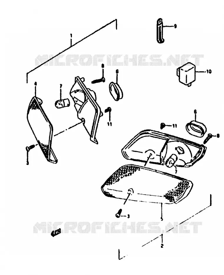 FRONT INDICATOREN Suzuki SCOOTER 50 ADDRESS 1994  AH50R(N/R)