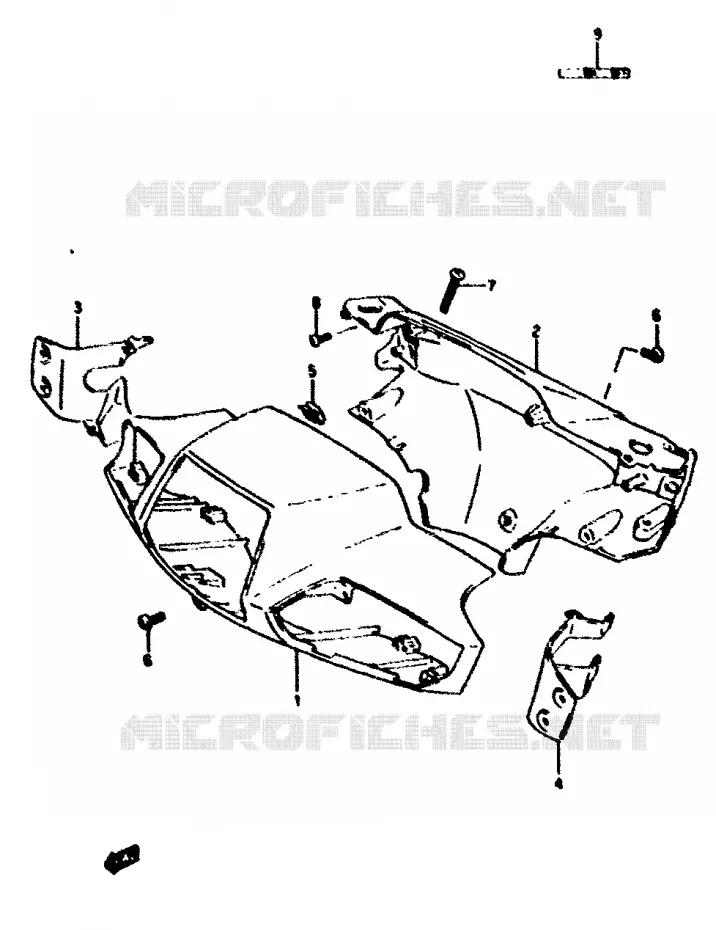 FRONT KUIP Suzuki SCOOTER 50 ADDRESS 1994  AH50GR(N/R)