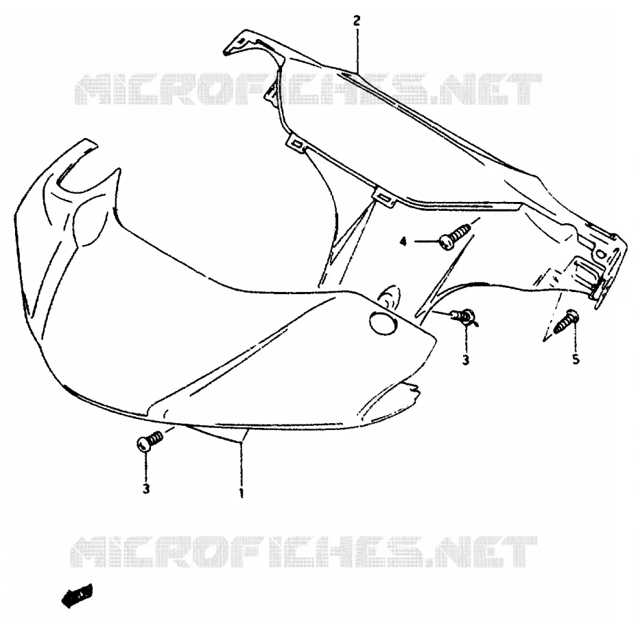 FRONT KUIP Suzuki SCOOTER 50 AP 1995  AP50S(R/S/T)