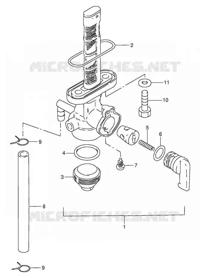 FUEL COCK Suzuki MOTO 100 AP 1996  AX100T(E94)
