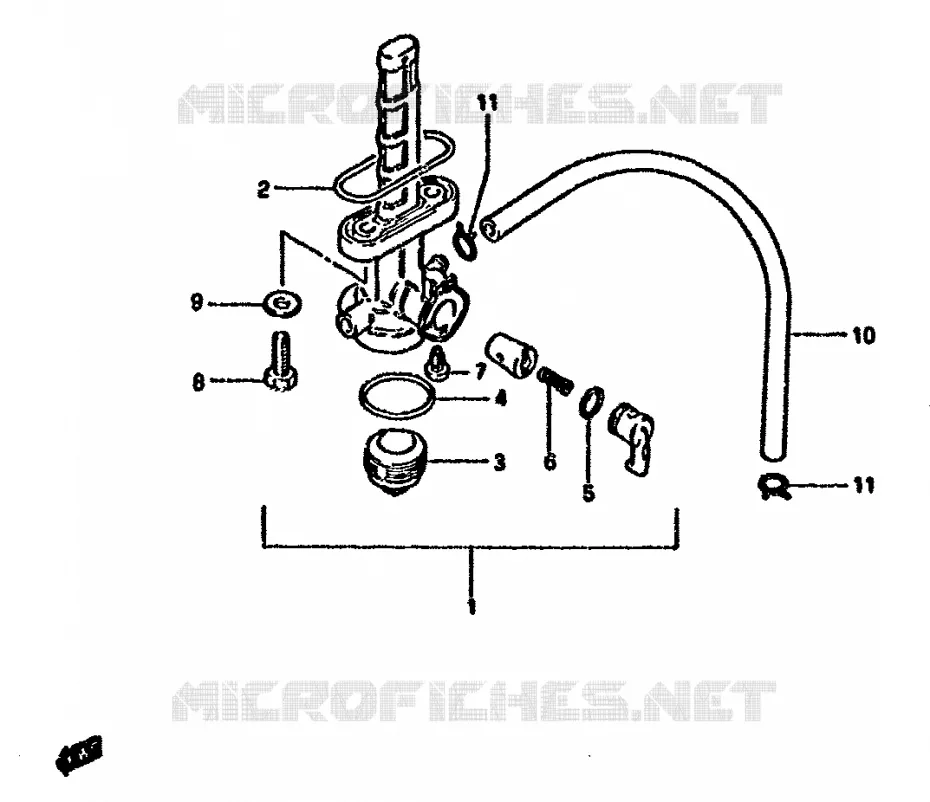 FUEL COCK Suzuki MOTO 125 DR 1988  DR125SJ(F/H/J)