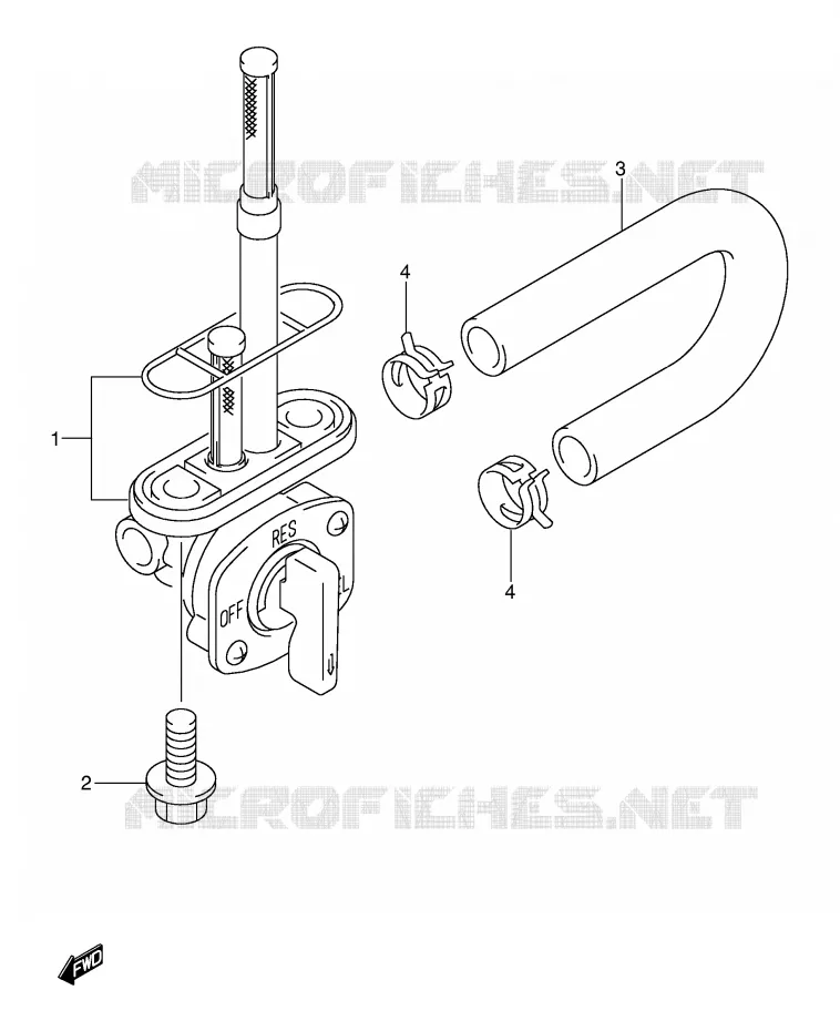 FUEL COCK Suzuki MOTO 125 DR-Z 2006  DR-Z125LK6(E3/E28)