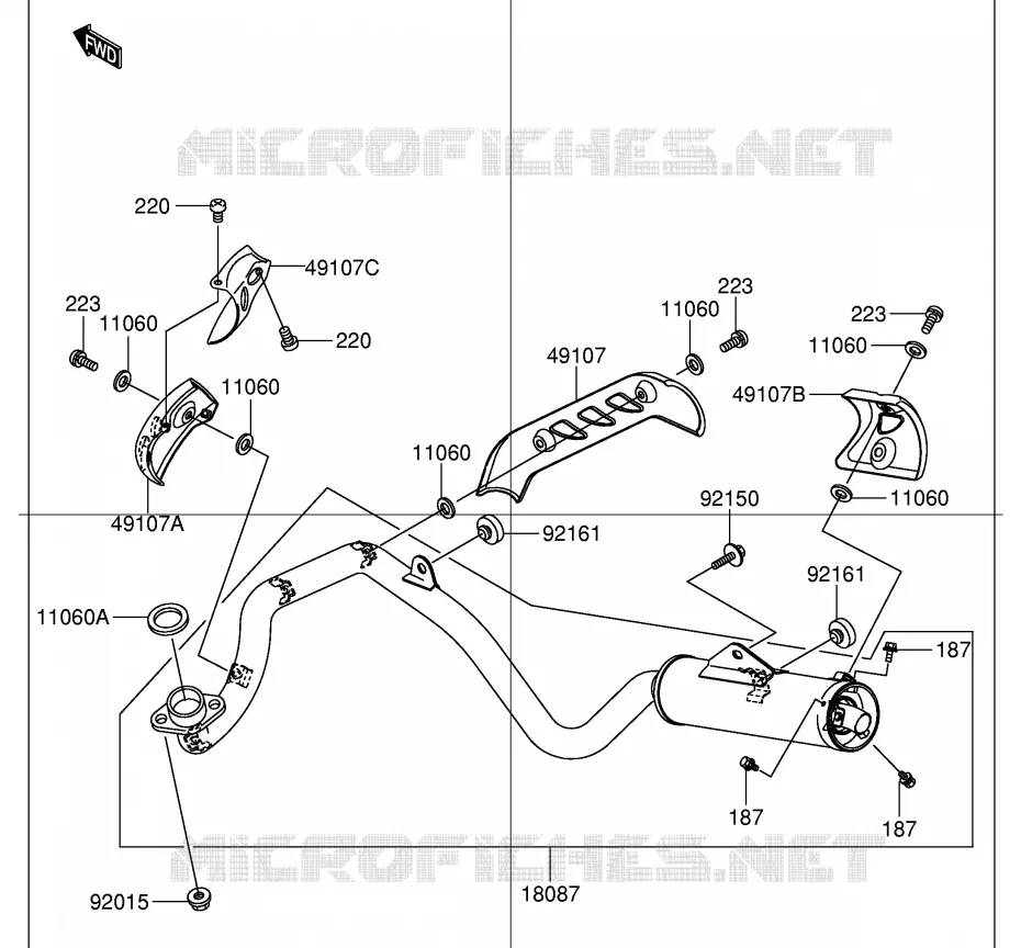 GELUIDDEMPER Suzuki MOTO 110 DR-Z 2003  DR-Z110K3(E28)