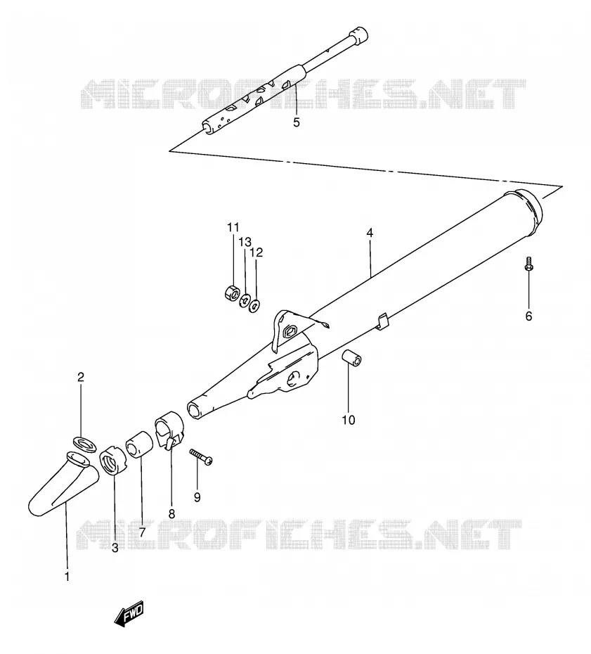 GELUIDDEMPER Suzuki MOTO 120 BX 1994  BX120R(P97)