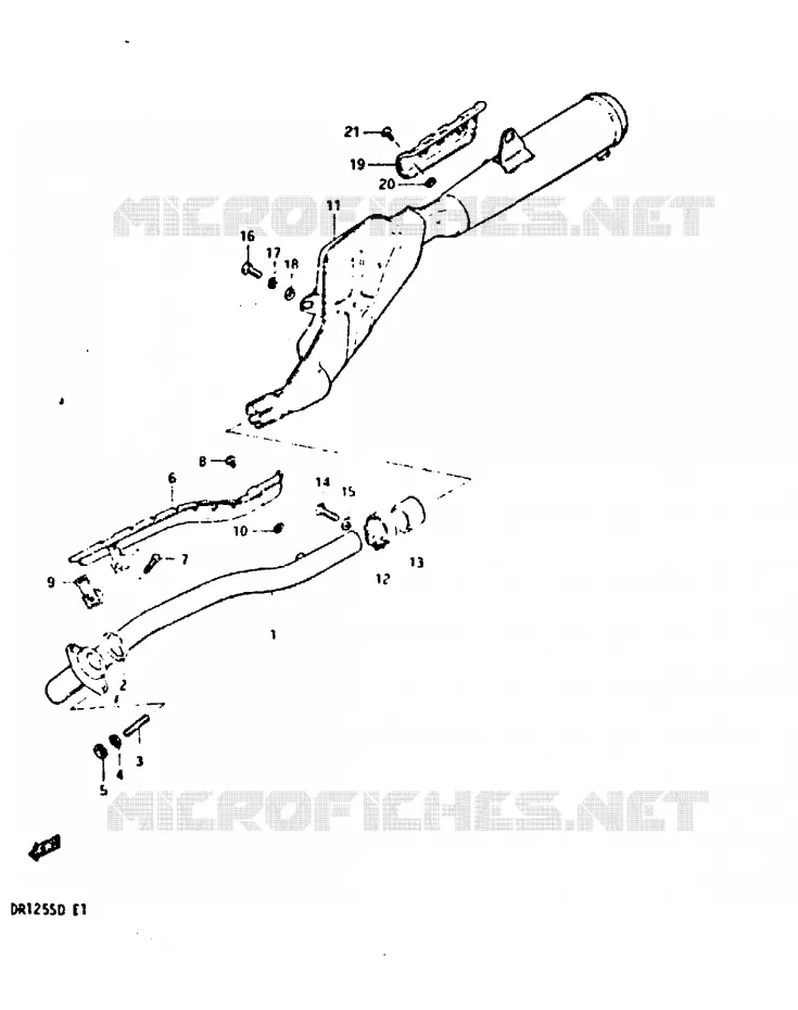 GELUIDDEMPER Suzuki MOTO 125 DR 1982  DR125SZ(Z/D)