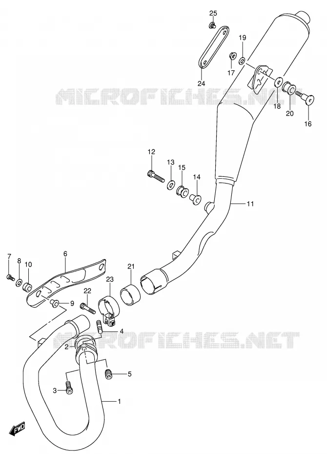 GELUIDDEMPER Suzuki MOTO 400 DR-Z 2003  DR-Z400SK3(E3/E28)