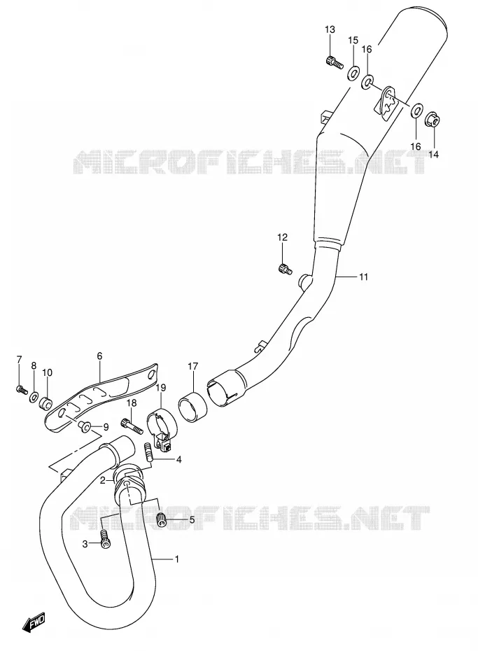 GELUIDDEMPER Suzuki MOTO 400 DR-Z 2006  DR-Z400EK6(E3/E28)
