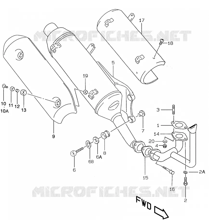 GELUIDDEMPER (model K1, except P26 and AY50 P39 ) Suzuki SCOOTER 50 KATANA 2000  AY50WRY(V/W/X/Y)