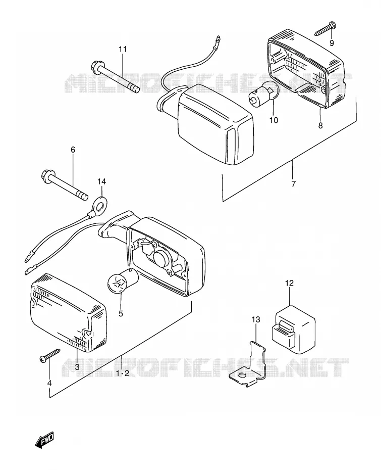 INDICATOREN (MODEL X E71,E94,P36,P94,MODEL Y E71) Suzuki MOTO 115 AP 1999  AX115X(E71)