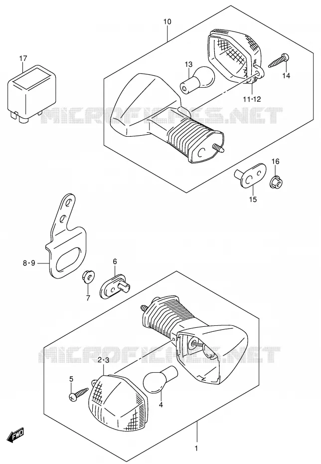 INDICATOREN (MODELE K2/K3/K4) Suzuki MOTO 400 DR-Z 2004  DR-Z400SK4(E3/E28)