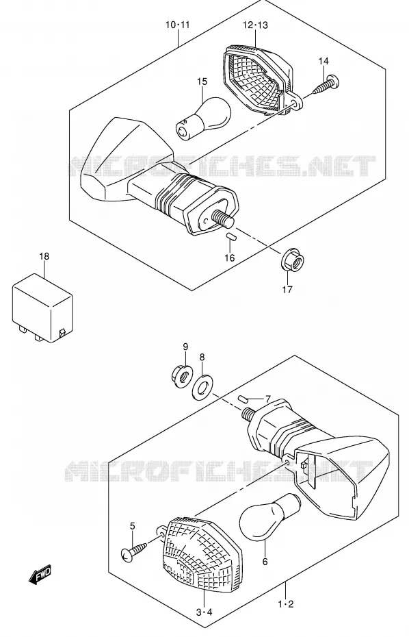 INDICATOREN (MODELE K4/K5/K6) Suzuki MOTO 1000 V-STROM 2002  DL1000K2(E2)