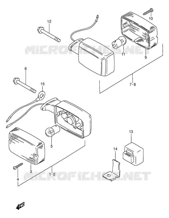 INDICATOREN (MODELE V E94,P36,P48) Suzuki MOTO 100 AP 1997  AX100V(E94)