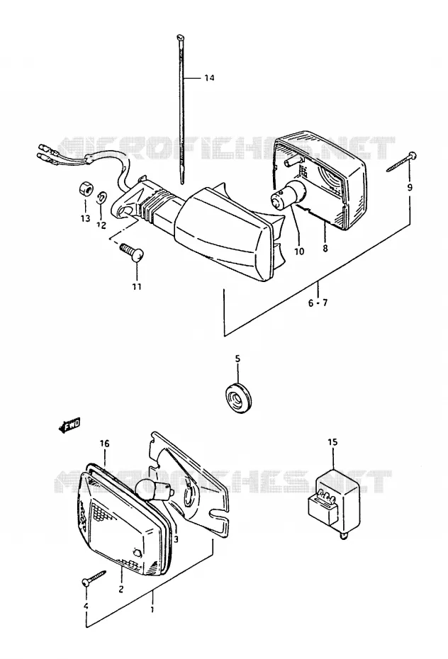 INDICATOREN Suzuki SCOOTER 50 CP 1995  CP50CHFS