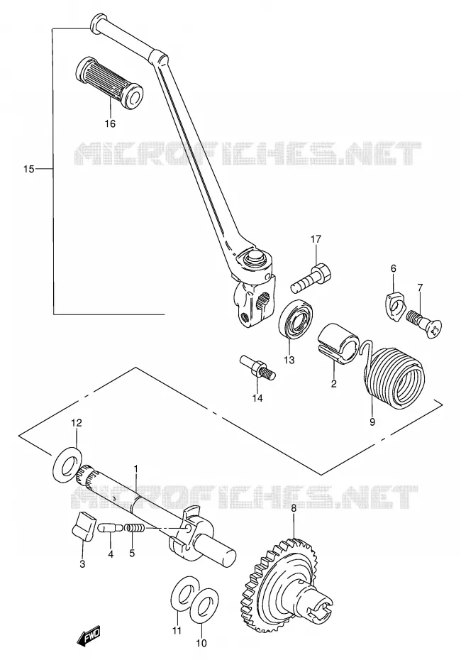 KICKSTARTER Suzuki MOTO 100 AP 1997  AX100V(E94)