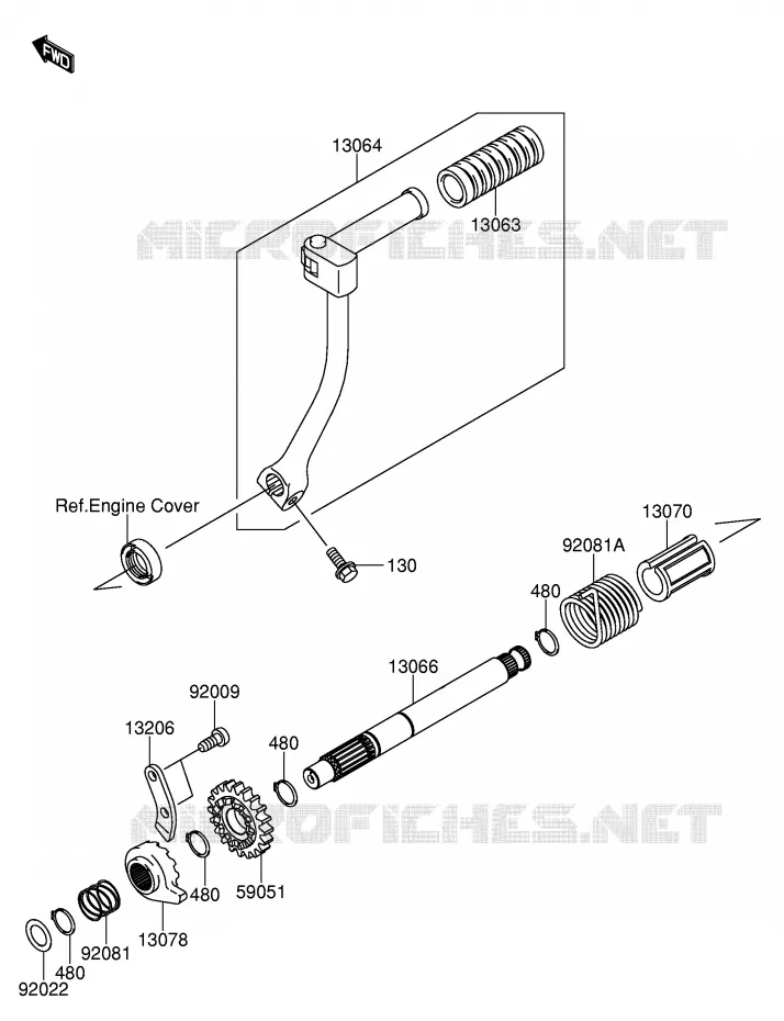 KICKSTARTER Suzuki MOTO 110 DR-Z 2003  DR-Z110K3(E24)