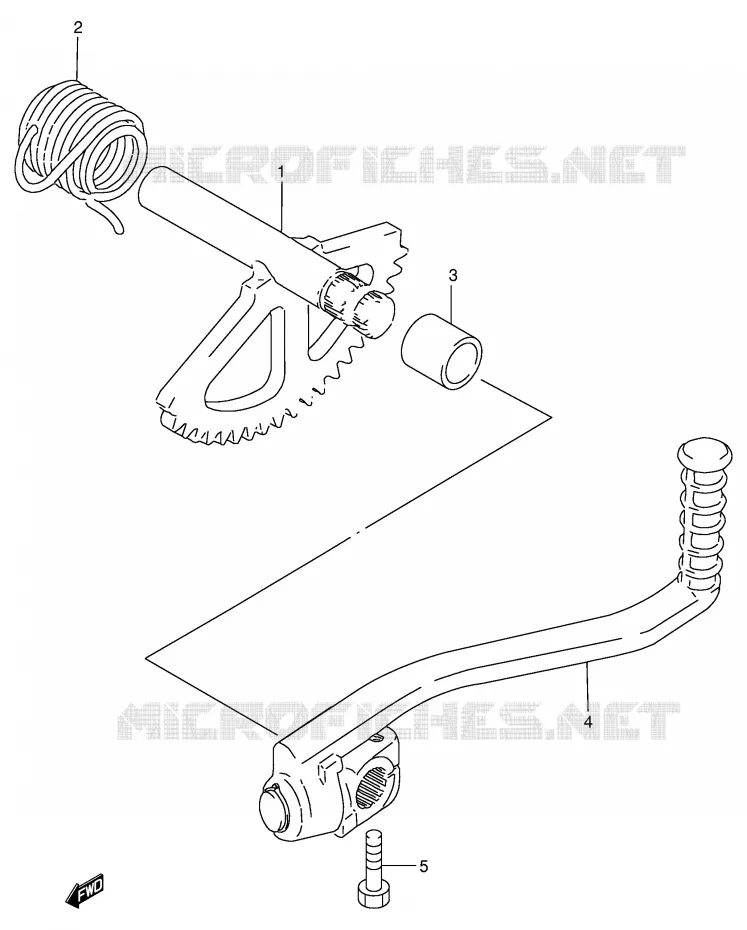 KICKSTARTER Suzuki SCOOTER 100 ADDRESS 1991  AG100M(E71)