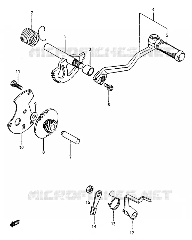 KICKSTARTER Suzuki SCOOTER 50 CP 1991  CP50CHFM