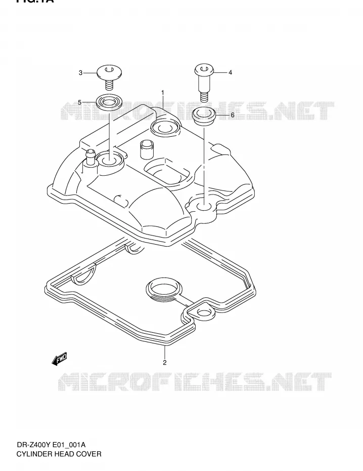 KLEPPENDEKSEL Suzuki MOTO 400 DR-Z 2000  DR-Z400Y(E1)