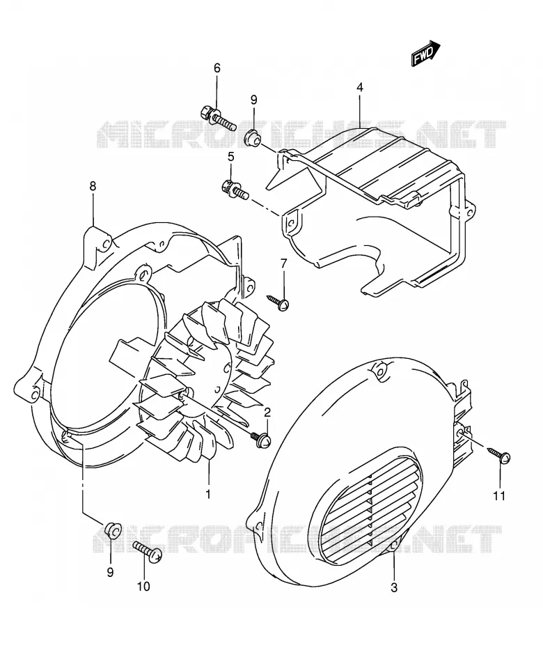 KOELVENTILATOR Suzuki SCOOTER 50 AE 1993  AE50KP(E1)