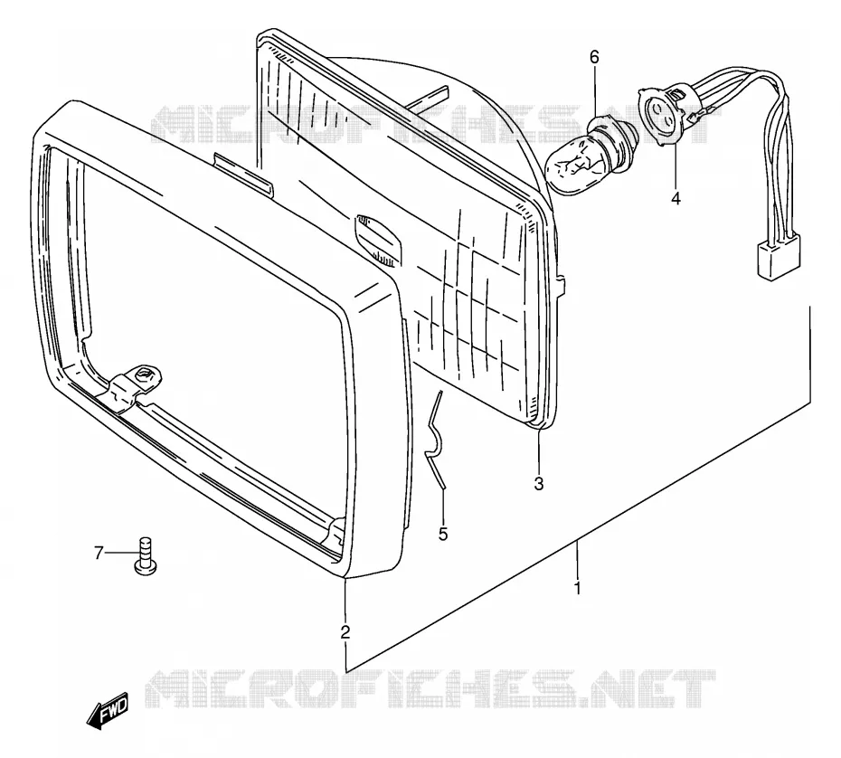 KOPLAMP Suzuki MOTO 100 AP 1994  AX100R(E94)