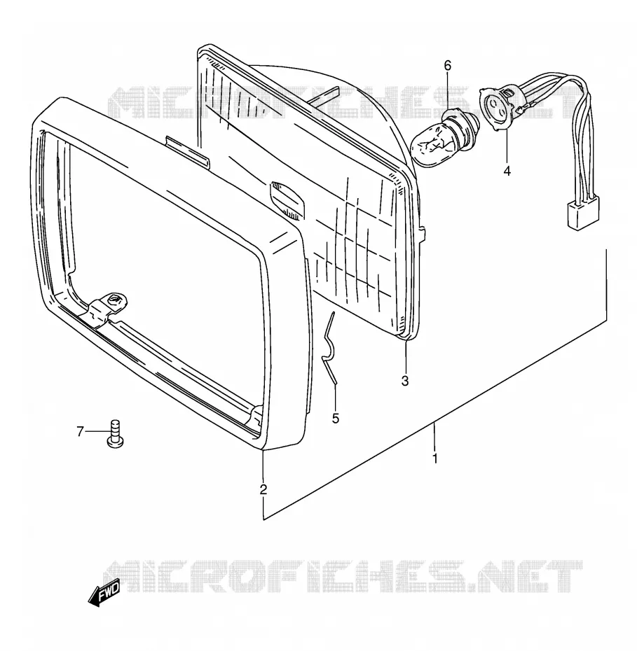 KOPLAMP Suzuki MOTO 115 AP 2000  AX115Y(E71)