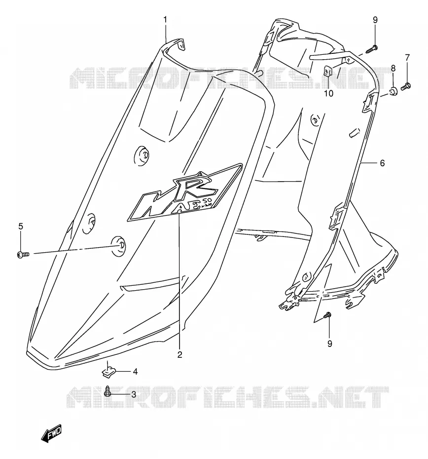 LEG SHIELD (AE50RT/RV) Suzuki SCOOTER 50 AE 1990  AE50L(E28)