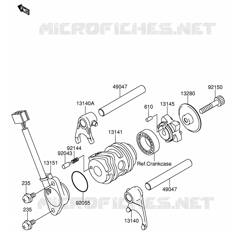 LOOP / SELECTIEVORK Suzuki MOTO 110 DR-Z 2004  DR-Z110K4(E24)