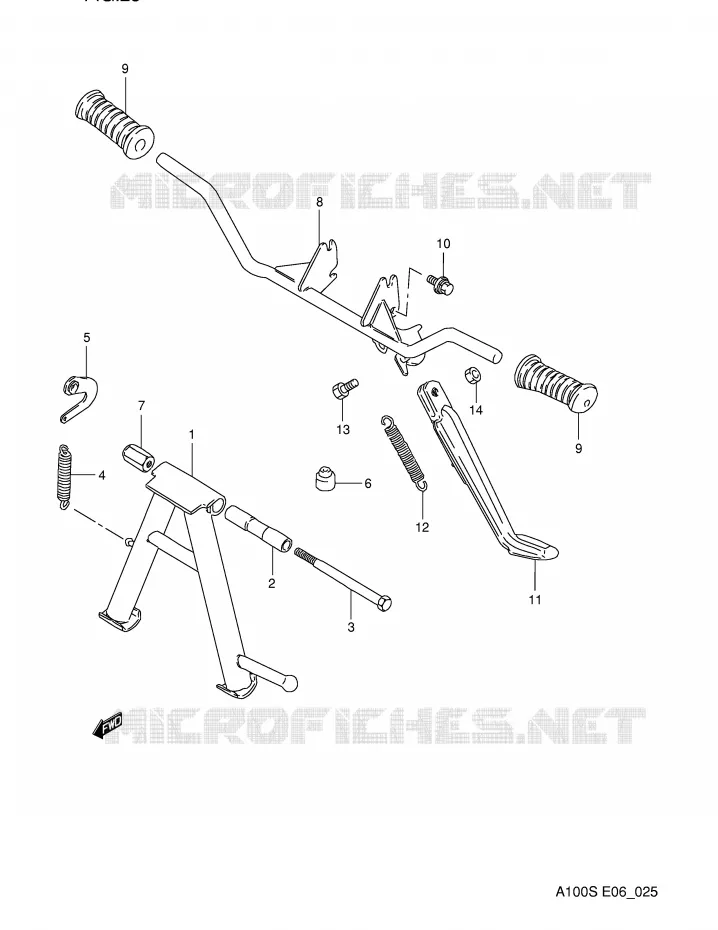 MIDDENTRIBUNE Suzuki MOTO 100 A100 1994  A100R(E6)