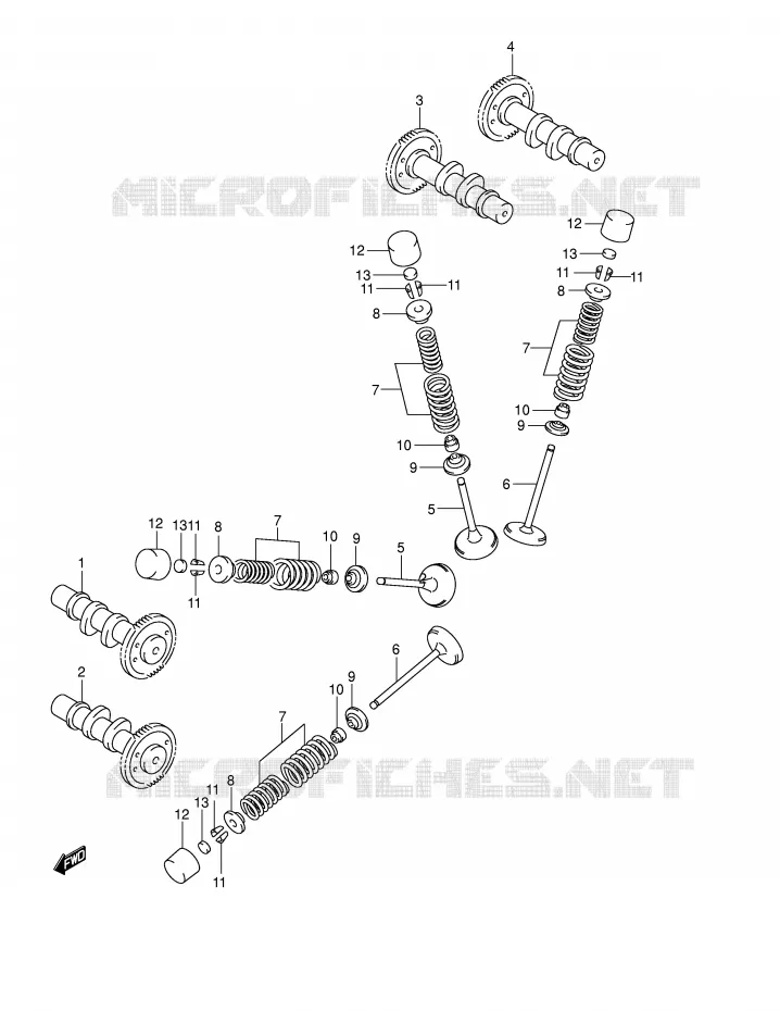 NOKKENAS - VALVES Suzuki MOTO 650 V-STROM 2004  DL650K4(E2)