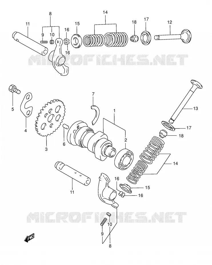 NOKKENAS - VALVES Suzuki SCOOTER 125 BURGMAN 2000  AN125UY(E2)