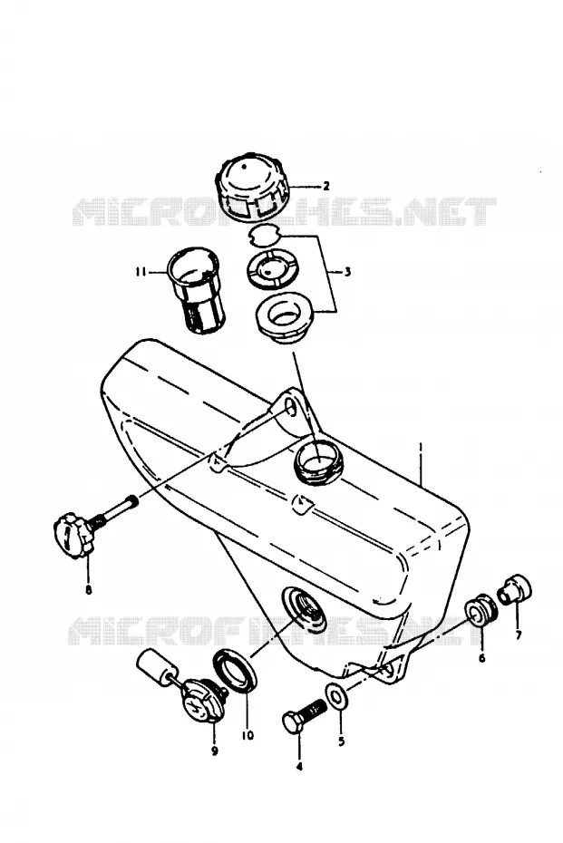OLIE TANK (A100N) Suzuki MOTO 100 A100 1991  A100M(K/L/M/N/4)