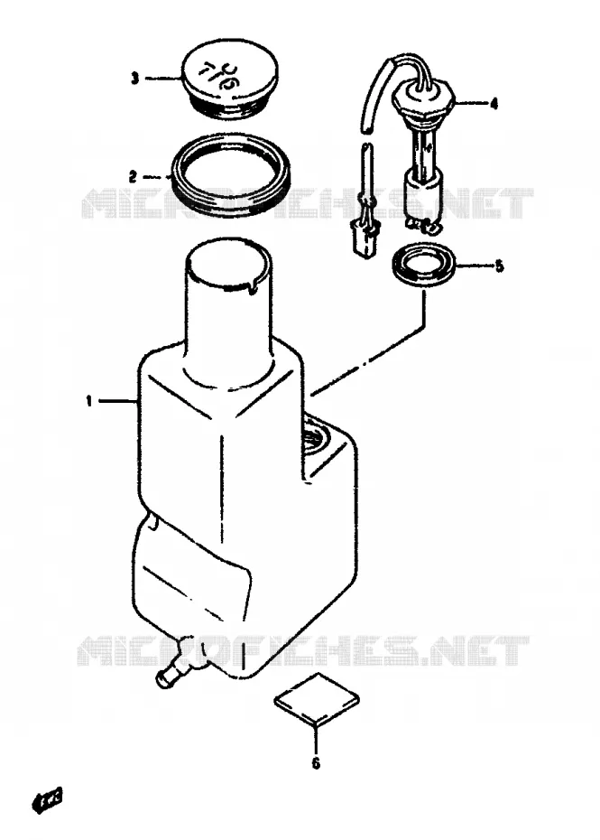 OLIE TANK Suzuki SCOOTER 50 ADDRESS 1994  AH50R(N/R)