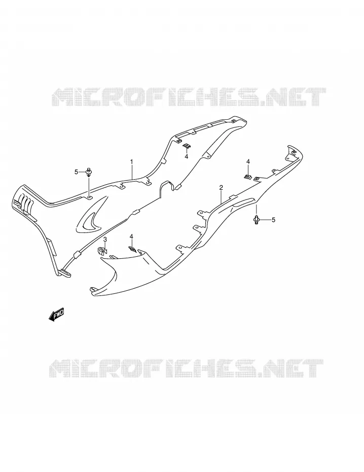 ONDERAANKLEDING (MODELE K4,AN400K5/K6) Suzuki SCOOTER 400 BURGMAN 2004  AN400K4(E2)