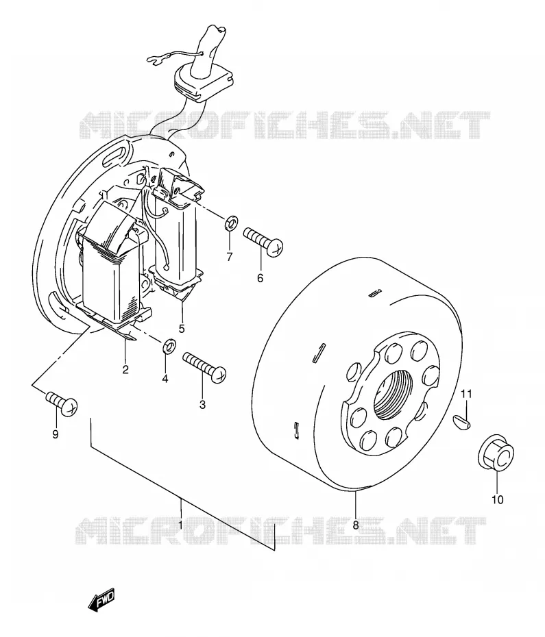 ONTSTEKING (P36) Suzuki MOTO 115 AP 1998  AX115SW(E71)