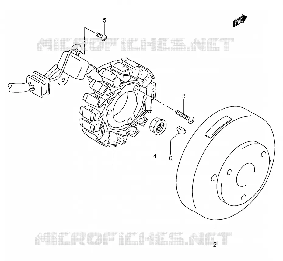 ONTSTEKING Suzuki MOTO 200 DF 1998  DF200EW(E24)