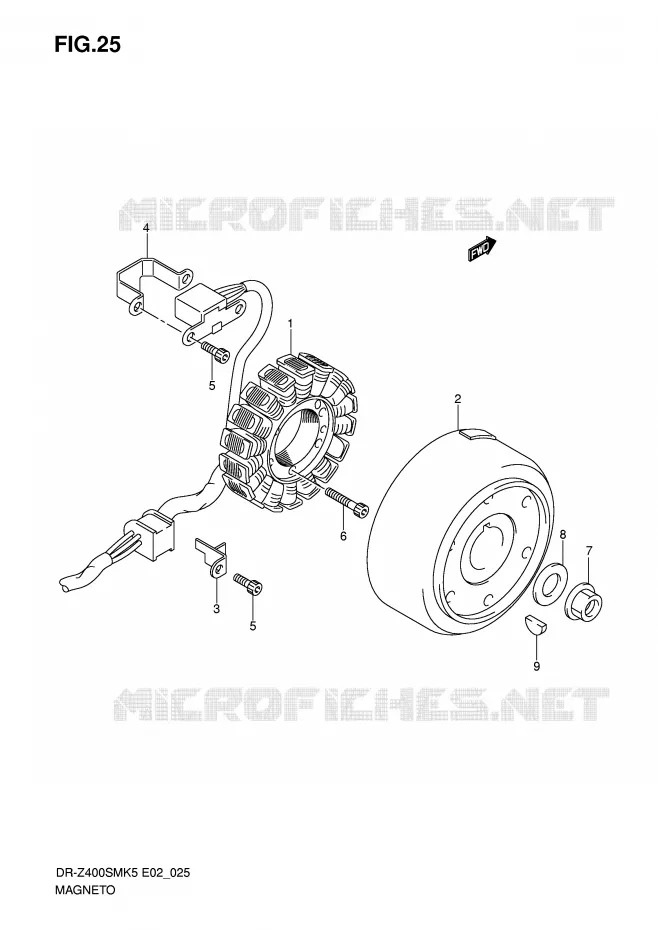 ONTSTEKING Suzuki MOTO 400 DR-Z 2006  DR-Z400SMK6(E2)