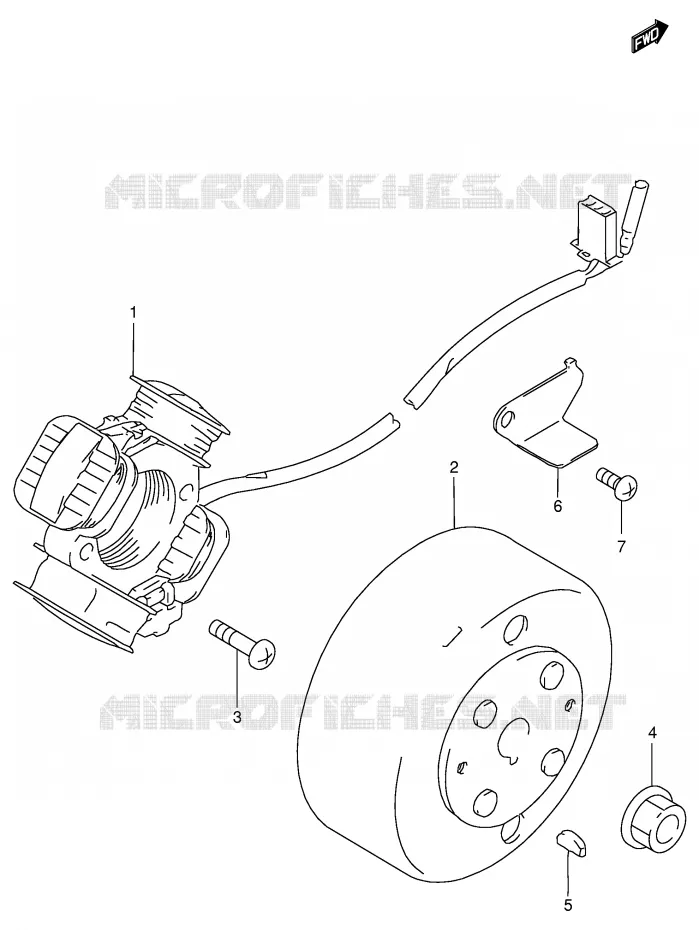 ONTSTEKING Suzuki SCOOTER 100 ADDRESS 1996  AG100T(E71)