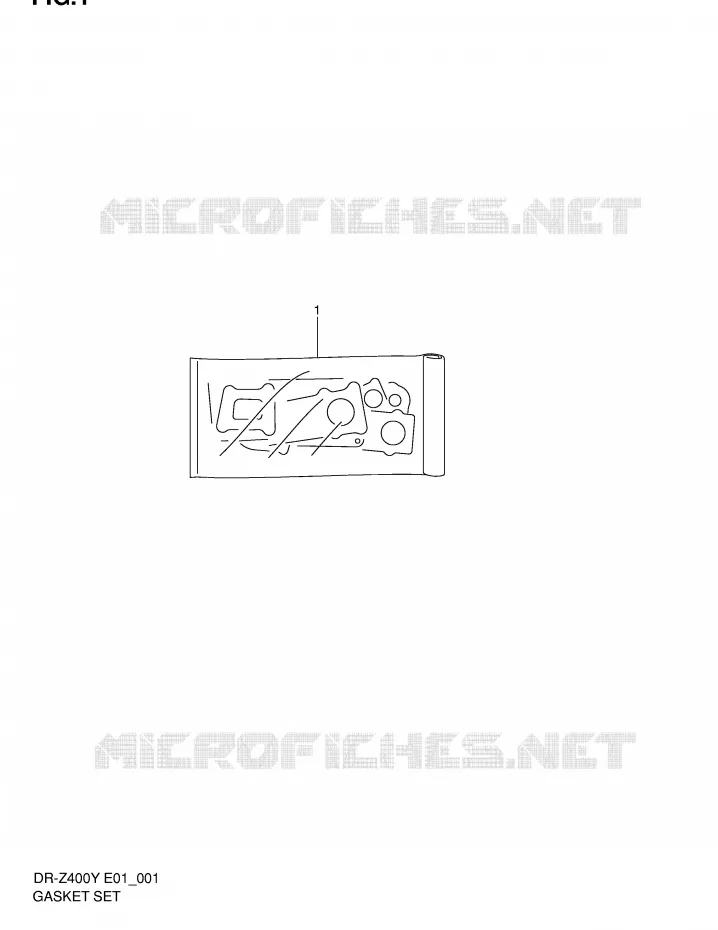 PAKKINGSET Suzuki MOTO 400 DR-Z 2002  DR-Z400K2(E1)